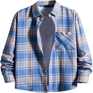 Nouvelle Chemise Décontractée en Flanelle Unie pour Homme, Écologique, Respirante, Manches Longues, Bouton Unique, Vente en Gros OEM, Haute Qualité, Automne - Product Image 3