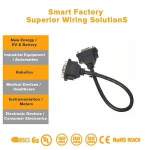 Anpassbare D-SUB DB25 9-Pin 15-Pin 37-Pin Wasserdichte Stecker-Buchse-Kabelkonfektion IDC M12 Industrielle Steuerungsverkabelung Steckverbinder - Product Image 3