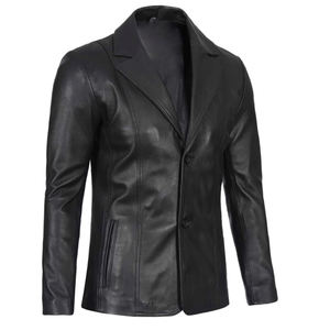 Blazer en cuir pour homme, vêtement d'extérieur, haute qualité, anti-plis, très tendance, prix raisonnable - Product Image 3