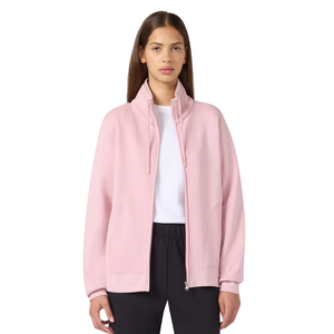 <b>Women</b> Full Zip Stand Collar Tracksuit With Trousers Relaxed Fit Casual <b>Lounge</b> Travel Wholesale Custom Two Piece Clothing Set OEM - Product Image 4