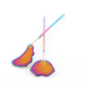 Miroirs d'extension de cils professionnels en acier inoxydable à pointe pointue avec logo personnalisé outils de beauté pour cils de marque privée vente en gros - Product Image 1