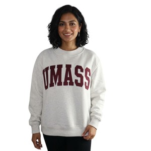 UMASS ASH GREY Hooded 100% Cotton Winter Men's Mock Neck Solid Pattern High Street Vintage Style Breathable Quick Dry - Product Image 5