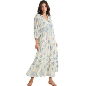 Vestido Largo Floral para Mujer, Cómodo para Uso Diario - Product Image 2