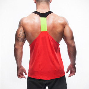 Men's Gym <b>Stringer</b> <b>Vest</b> Slim-Fitted Breathable Sports Tank Top for Bodybuilding Group Training Workout Clothes - Product Image 4