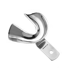 Plateau d'empreinte dentaire de qualité supérieure avec bordure L5 perforée, taille XS, en acier inoxydable, réutilisable, autoclavable, orthodontique - Product Image 4