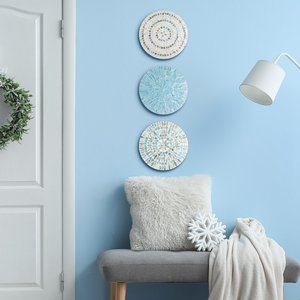 Adornos de pared de nácar, combo al precio más bajo, decoración del hogar con diseño original, plato artístico con incrustaciones de conchas. - Product Image 4