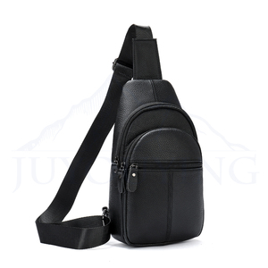 Bolso Bandolera de Cuero Genuino para Hombre, Mochila Cruzada de Piel de Vacuno para Ciclismo, Bolso de Hombro/Pecho para Teléfono Móvil, Venta Caliente - Product Image 1
