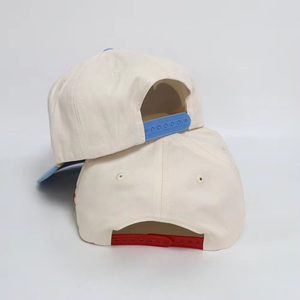 Casquette de baseball unisexe en coton à visière incurvée, structurée, bicolore, avec logo brodé de haute qualité, 5 panneaux, personnalisable OEM - Product Image 5