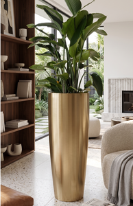 Florero de Metal Dorado de Lujo – Florero Cónico Moderno para Centros de Mesa de Boda, Decoración de Mesa para el Hogar y Hoteles - Product Image 4