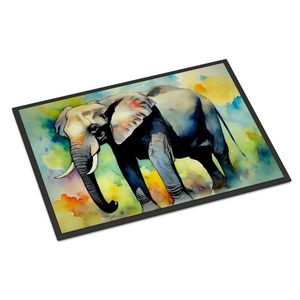 Felpudo de elefante antideslizante para puerta delantera interior/exterior para entrada lavable pila baja 24H X 36W - Product Image 1