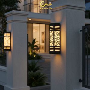 Applique murale Viet Nam CM Decor Acier/inox noir Salon / Chambre / Couloir 3500K (Blanc Chaud) LED Carré / Rectangulaire Noir - Product Image 6