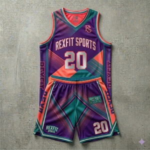 REXFIT SPORTS Fournisseur d'uniformes de football personnalisés pour la salle de sport, vêtements de sport, ensemble maillot sans manches et short, vêtements d'entraînement athlétique - Product Image 5