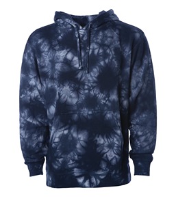 Sudadera con capucha oversize tie-dye para hombre, de algodón y felpa, estilo casual urbano, holgada, de manga larga y cálida. - Product Image 3