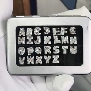 Letra del alfabeto personalizada, diamante CVD de laboratorio, corte único, piedra sintética suelta para anillo de novia, monograma, fabricación de colgantes. - Product Image 4