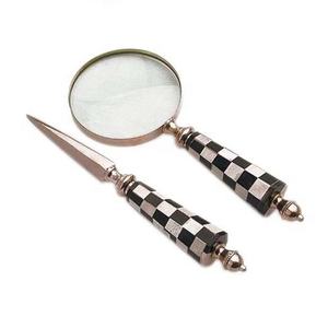 Venta al por mayor Color bronce nuevo diseño 2025 buena calidad artesanía india aspecto antiguo Metal Vintage diseño ojo lupa - Product Image 1