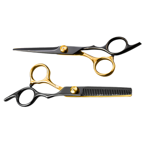 Hot Selling 440C <b>Barber</b> Scissors <b>Set</b> Hair Cutting and Thinning Shears Professional Salon Kit - Product Image 3