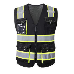 Gilet de sécurité réfléchissant haute visibilité personnalisé, multicolores, pour travaux industriels et de construction, à prix abordable - Product Image 1