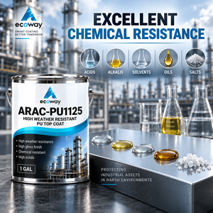 ECOWAY ARAC-PU1125 Revestimiento Superior de Poliuretano Resistente a Químicos para Estructuras de Acero de Refinerías Petroquímicas - Product Image 1