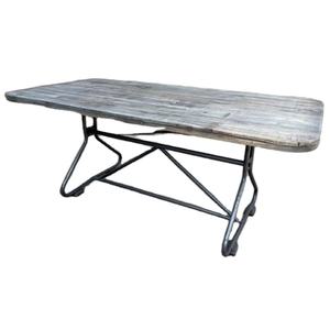 Table à manger vintage en bois fabriquée à la main au prix de gros pour la décoration intérieure Table console en bois sculpté de manguier naturel - Product Image 1