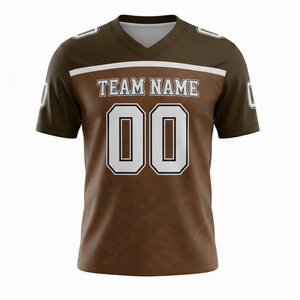 Maillot d'entraînement de football américain personnalisé pour adultes, manches courtes, respirant, anti-UV, séchage rapide, antibactérien, sangle réglable, taille plus - Product Image 2