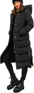 Long Women's Stylish Eco-Friendly Embroidery Long Winter Puffer Jacket Ultra Warm Waterproof Breathable Hooded Cotton Filling - Product Image 4