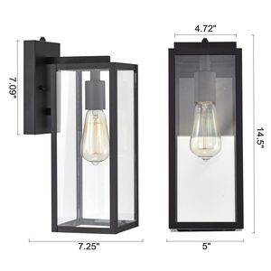 Set di 2 Lampade da Parete per Esterni con Sensore Crepuscolare, Eleganti Soluzioni di Illuminazione per Giardini e Ingressi - Product Image 3