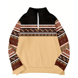 Sudadera de Alta Calidad para Hombre, con Cierre de Cremallera, Color Sólido, Mezcla de Algodón, Manga Larga, Gruesa, Informal, Básica - Product Image 3