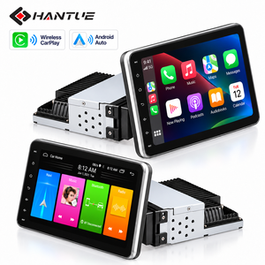 HANTUE 90 Layar Putar Autoradio Universal Rotatif Android Auto CarPlay GPS Navigasi 10.1 Inch Android Single Din Head Unit - Product Image 1