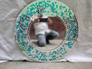 Miroir mural en métal de qualité plaqué or de style moderne décoration de salle de bain d'hôtel et de toilettes pour l'Inde verre fabriqué - Product Image 6