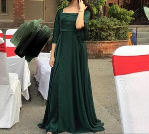 Robe longue brodée en polyester, style moyen-oriental, tenue ethnique d'été, robes de soirée et de mariage - Product Image 3