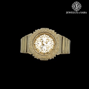 Reloj de Diamantes con Correa de Goma Plateada Personalizada, Suministro Directo de Fábrica, para Uso Corporativo y Estilo Diario, Disponible para la Venta - Product Image 3