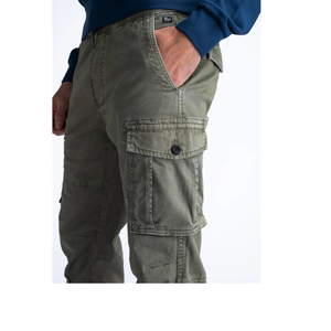 Pantalon cargo décontracté pour homme de haute qualité, design droit multi-poches personnalisé avec élastique anti-plis pour usage extérieur BD - Product Image 2