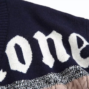 Suéter Cárdigan Corto Personalizado para Mujer, Cuello en V, Manga Larga, con Botones, Estilo Casual para Invierno - Product Image 3