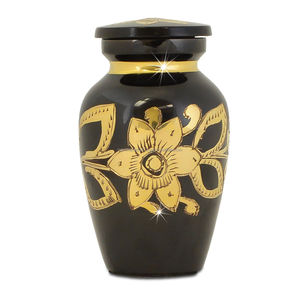 Urna de cremación de pareja de recuerdo para cenizas urnas decorativas de latón metálico últimos diseños urnas funerarias dobles suministros al por mayor - Product Image 5