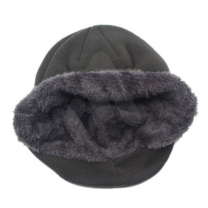 Winter Season Plain Dyed Custom <b>Beanie</b> Hat 100% Acrylic Warm Breathable & <b>Waterproof</b> Unisex Adjustable Custom Logo - Product Image 3