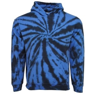 Sudadera con Capucha Unisex Personalizada Tie Dye Rosa Espiral de Algodón French Terry con Bolsillo Canguro Blanca Venta al por Mayor OEM - Product Image 4
