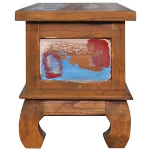 Elegante Soporte de TV Mediano de Madera de Teca Reciclada Multicolor - Product Image 4