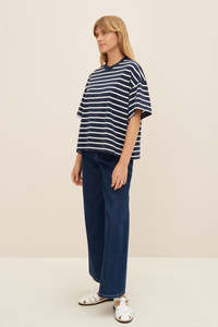 T-shirts amples d'été pour femmes, 100% coton, respirants, doux, de haute qualité, décontractés, avec logo personnalisé, vente en gros, style streetwear - Product Image 3