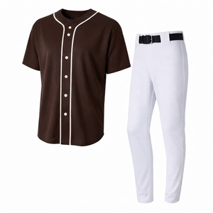 Conjunto de Uniforme de Béisbol Atlético, Jersey y Pantalones Duraderos de Alto Rendimiento para Entrenamiento y Torneos - Product Image 1