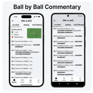 Application de scores de cricket RoyalCraft – Scores en direct, mises à jour des matchs, commentaires, statistiques et actualités sur le cricket IOS/Android/Linux/Mac - Product Image 3