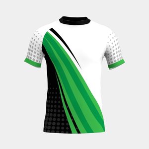 T-shirt de compression unisexe à manches courtes OEM pour sublimation, séchage rapide, protection UV, polyester/spandex 220g - Product Image 1