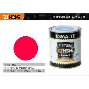 Peinture en conserve ROJO BERMELLON 750ML pour poterie et émail - Product Image 3