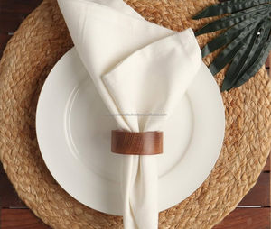 Anillos para Servilletas de Madera de Alta Calidad, Duraderos y Reutilizables, para Mesa de Comedor Moderna, Accesorios de Cocina para el Hogar - Product Image 1