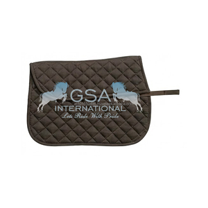 แผ่นรองอานม้าแบบเย็บลายเพชร ทำจากผ้าคอตตอนดริลล์ สำหรับฝึกขี่ม้าและการแข่งขัน สามารถปรับแต่งได้ - Product Image 2