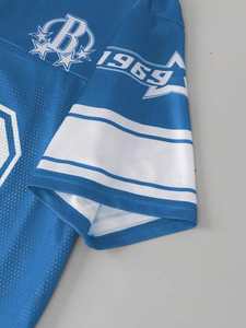 เสื้อฟุตบอลสีฟ้าอ่อนขายส่ง MOQ ต่ำ 10 ตัวขึ้นไป ชุดทีมแบบกำหนดเอง ระบายอากาศได้ดี ผ้าตาข่าย ผู้ผลิตชุดกีฬา OEM - Product Image 3