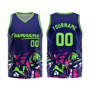 Conjunto de Uniforme de Baloncesto Sublimado Personalizado, Nombre del Equipo 00, Estampado Geométrico, Jersey y Pantalones Cortos Unisex para Adultos que Absorben la Humedad - Product Image 2