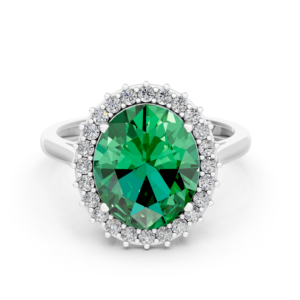 Anillo de Plata 925 con Diamante de Laboratorio para Mujer, Certificado IGI, RJC, ODM, OEM, Fabricante Ético, Venta al Por Mayor R102085 - Product Image 1