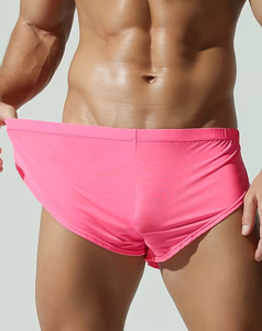 Men Knitted Solid Color Casual Loungewear Shorts Mid Rise Smooth Plain Dyed Spandex Polyester All Seasons - Product Image 4