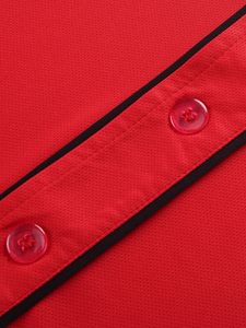 Maillot de baseball unisexe à boutons, chemise de sport respirante, uniforme d'équipe athlétique, maillot décontracté à manches courtes, logo personnalisé, prix bas - Product Image 3
