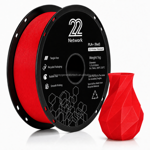 Filamento PLA+ Rojo 22Network al por Mayor, Bobina de 1.75mm y 1KG, Filamento para Impresora 3D Industrial de Alta Velocidad 300mm/s, OEM ODM - Product Image 1
